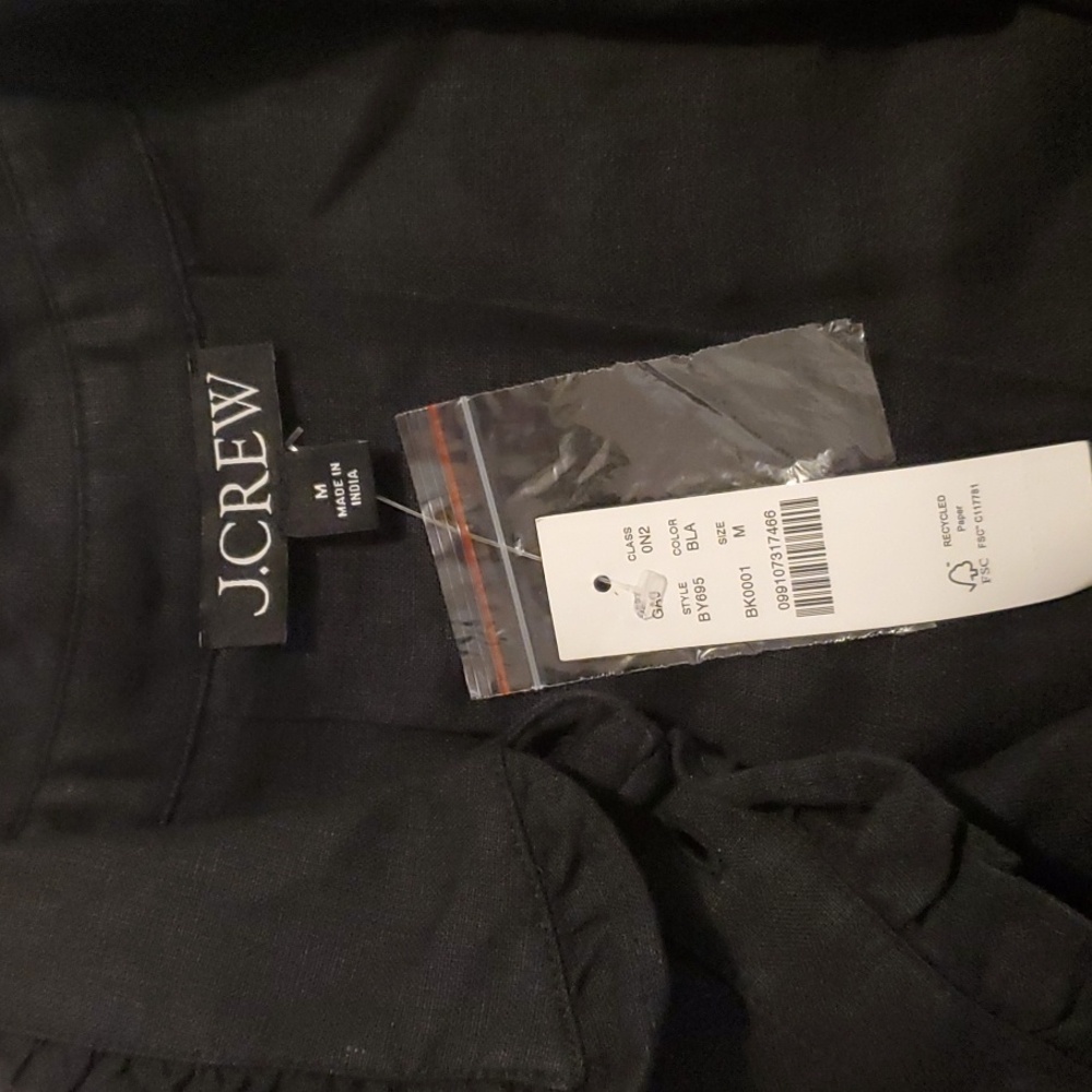 J.Crew, Short Sleeve Blouse, Size M, Black - Picture 12 of 13